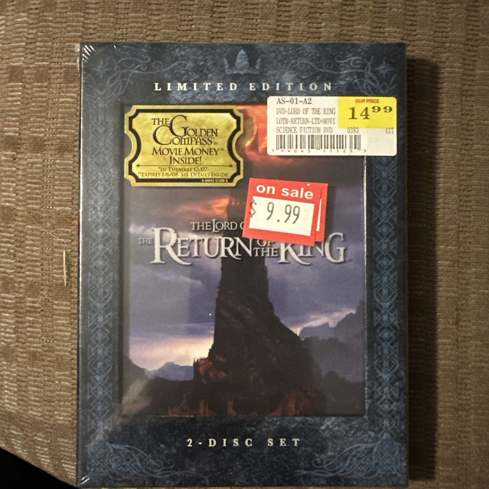 The Lord of the Rings: The Return of the King (DVD, 2007, Limited Edition...